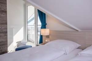 meerZeiten Penthouse Waterkant Schlafen