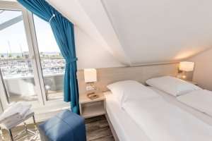meerZeiten Penthouse Waterkant Schlafen