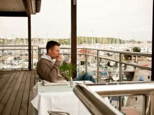 meerZeiten Penthouse für zwei Balkon