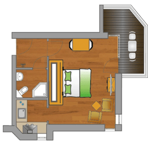 meerZeiten Appartement Typ G Grundriss