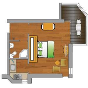 meerZeiten Appartements Typ G ca. 29m² für 2 Personen