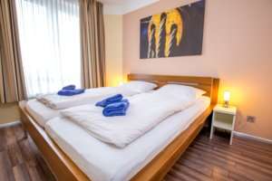 meerZeiten Appartement Typ B Schlafen