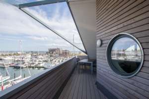 meerZeiten Penthouse Waterkant Balkon