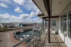 meerZeiten Penthouse für zwei Blick auf den Hafen