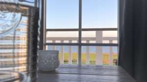 Traumhaus meerZeit Wohnzimmer mit Meerblick