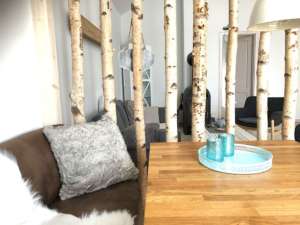 meerZeit Ferienhaus Wolke 7 Wohnzimmer