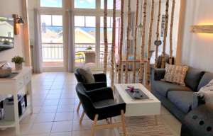 meerZeit Ferienhaus Wolke 7 Wohnzimmer